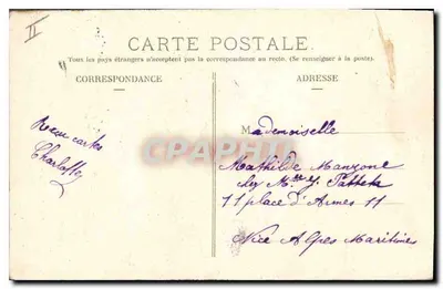 Bois de Boulogne — Gruta de la Cascada — Marouse, París, n°487 — Reverso