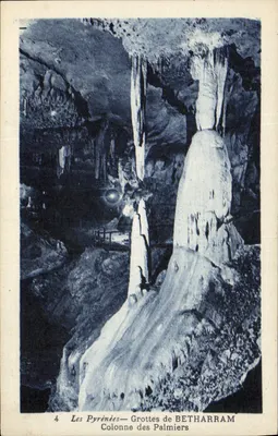 Os Pirineus — Grutas de BETHARRAM — Coluna dos Palmeiros