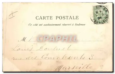 PARIS — Paleis van Justitie en Sainte-Chapelle — uitgever G. Gaulmier — Achterkant