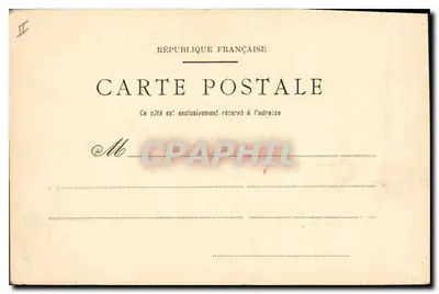 PARIS — Palácio de Justiça — Ed. Laussedat, Châteaudun — Verso