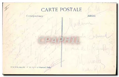 Gerbéviller — após o bombardeio — 35me Série, editor B.D. — Verso