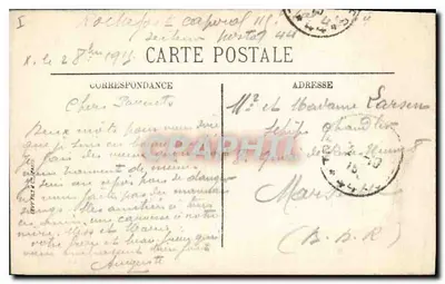 Ste-Maxence-Brücke — Zerstörung der Brücke 1915 — Vrédé Paris n°77 — Rückseite
