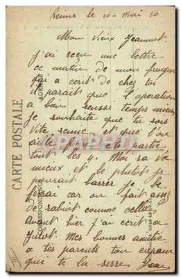 Reims - Daños causados por los bombardeos 1914-1917 — Colección G. Dubois — Reverso