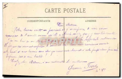 Fábrica Margolin em Reims — Ruínas após bombardeio e incêndio — Cliché M. Lavergne, Reims — Verso