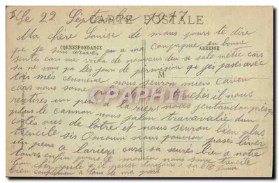 Avocourt (Meuse) — O Calvário e as ruínas da Igreja — R.P. — Verso