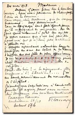 Bey-sur-Seille (M.-et-M.) — Interior da igreja destruída — La Bastille, lib. edit. Lasfrille — Verso