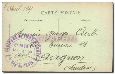 Interno della chiesa di Loise — Rovine dopo la guerra — Editore Viêt, Parigi N° 1579 — Verso