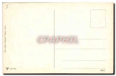 Kair — Statua Króla Khephren — The Cairo Postcard Trust, Cal 189 — Rewers