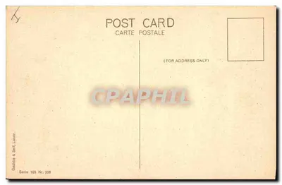 Luxor: Ogólny widok świątyni — Gaddie & Seif, Luxor, seria 103 nr 208 — Rewers