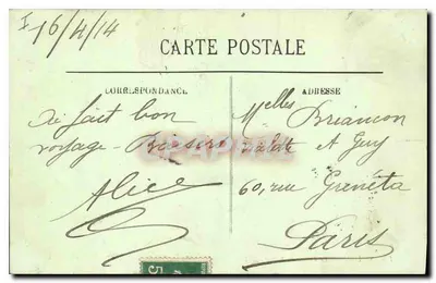 Rouen — O Palácio de Justiça — LL. — Editor LL, n° 10 — Verso