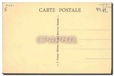 Rennes (Ille-et-Vilaine) — Interior do Palácio de Justiça, A Corte de Julgamento — Éd. das Novas Nantais, n°22 — Verso