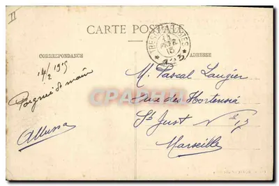 Gerbéviller - Faubourg Saint-Pierre - Découpage tedesco - 24 Agosto 1914 — Verso