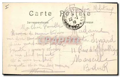 Kościół w Sommeville — Bitwa nad Marną 6–12 września 1914 — Humbert, fot.-wyd., St Dizier — Rewers