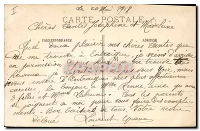 Lagny-Thorigny — Ponte de ferro destruído pelo Génie Francês — J. Courcier, rue Simon-le-Franc, Paris — Verso