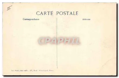 Furnes — O Hotel que recebeu um obus alguns minutos antes da chegada do Sr. Poincaré e do rei dos Belgas — Foto Chusseau Flavien, Série 19ur, 1914 — Verso