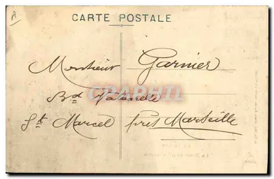 A Bourrée d'Auvergne — cena de dança — editor A. Aubelot (Cantal) — Verso