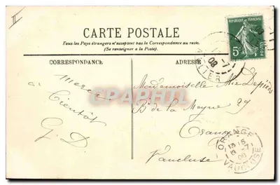 Tipos de Auvergne — La Bourrée — LL. — Verso