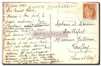 La Bourrée d'Auvergne — scena tańca — wydawca Gautier-Fangas, nr 19 — Rewers