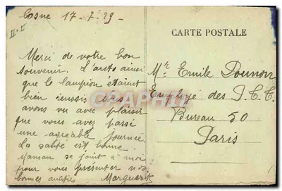 Bourbonnais — Raps du Midi — MT L n°6363 — Rewers