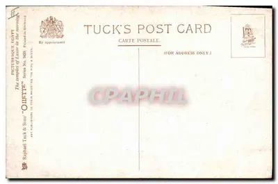 De tempels van Luxor 's ochtends — Tuck & Sons, serie 'Picturquesque Egypt' n°329 — Achterkant