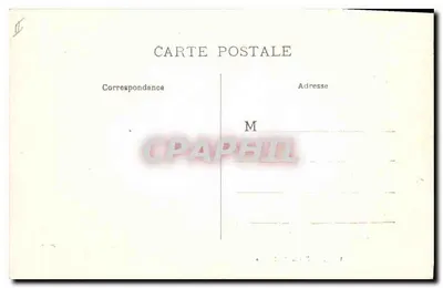 Tulle — Prefektura — widok głównego budynku z portalem i dwoma postaciami — wydawca MPTL — Rewers