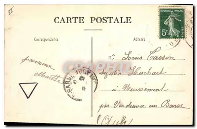 Troyes — A Prefeitura — Editor G. Hébert, n°20 — Verso