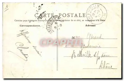 Trévoux (Ain) - Podprefektura - Sąd, dawniejszy siedziba Parlamentu — Rewers