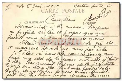 Prefektura w Thann zniszczona przez niemiecki obus — seria 35, wydawca Kreisdirection — Thann, Francja — Rewers