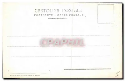Torino - Pałac Prefektury — widok z placu z tramwajem — Società Editrice Cartoline, Torino — Rewers