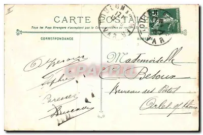 Toulon - La Sous-Préfecture — éditeur Marius Bar, n°85 — Verso