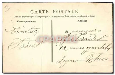 Villefranche (Rhône) — La Sous-Préfecture — B. F., Paris — Rewers