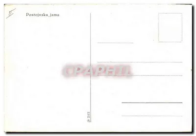 Postojnska jama — Grotte de Postojna — n° 47 — Verso