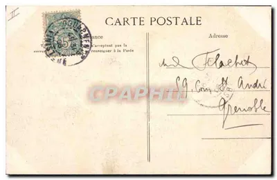 A Ponta do Raz - Os Túneis — Inferno de Plogoff — n° 153 — editor: Album de la Poste, Quimper — Verso