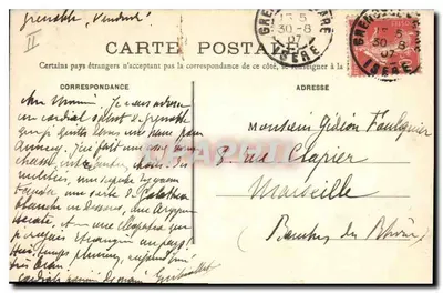 Sassenage — Chegada às Cubas — Edição V. Prat, buralista — Verso