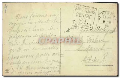 Le Mas-d'Azil - Entrada da Gruta (Lado Sul) — L'Ariège — Fototipia Ladoquene Frères, Toulouse — Verso