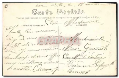 Rennes — Pałac Sądowy — Gabinet Prokuratora Generalnego — E. Mary-Roussehère wyd. Rennes — Rewers