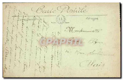 Verdun — El Obispado, el perron destruido — L.L. n° 600 — Reverso