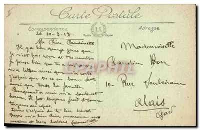 Verdun — As margens do rio Meuse após o bombardeio — Visé Paris n°808 — Verso