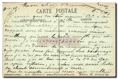 Mézières - Piazza della Prefettura - Antica Tesoreria — J. Winling, edit., Charleville — Verso