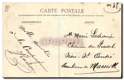 Auvergne - Una Campesina — G. Delaunay, editor, Clermont-Ferrand, n°209 — Reverso