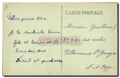 Nossa Auvergne (Região do Puy-de-Dôme) — En d'uen vé minou, ratout 6302 — Um velho gato, um jovem rato — Verso