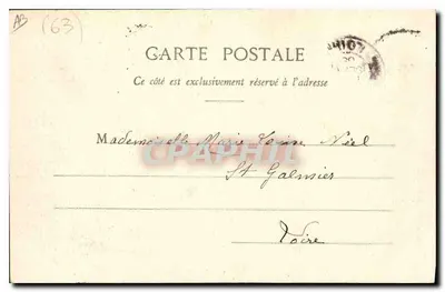 Vecchio Berge — Auvergne — Lib. Bougé-Beaï, rue de l'Écu, Clermont-Ferrand — Verso