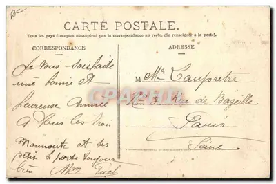 Waysans d'Auvergne — scena di villaggio — L'Hirondelle, Parigi, n°34 — Verso