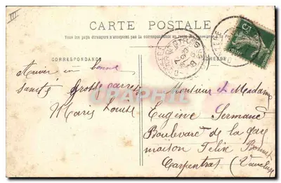 A La Bourrée d'Auvergne — cena de dança tradicional — editor: E. S. Berthet, n° 181 — Verso