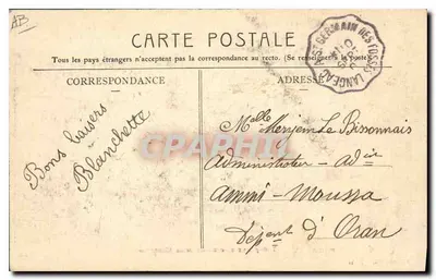 Kudde die de berg afdaalt — Auvergne — Langres, Parijs — Achterkant