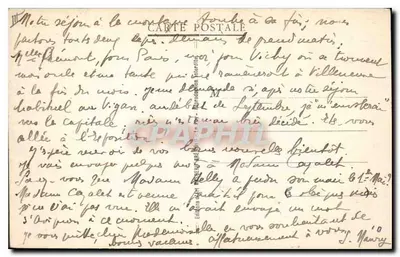 Scena uliczna w Bourrée — muzyka i taniec — wydawca M-B, nr 280 — Rewers