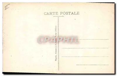 A Auvergne pitoresca — cena de aldeia — série 160 — Béguin, Avene J.-B.-Anat. Vichy (Allier) — Verso