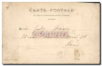 Rouen — Sala de Justiça — Palácio das Artes — Verso