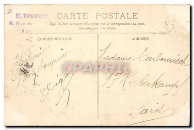 Rouen — A Cour do Palácio de Justiça — LL. — Verso