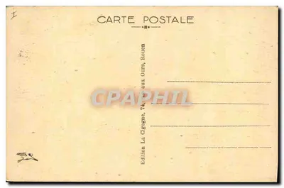 Rouen — Palácio de Justiça — Editor La Cigogne, 74, rue aux Ours — Verso